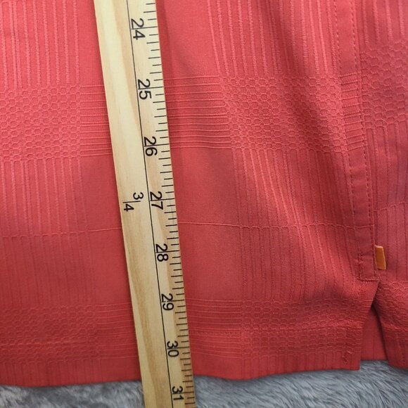 Quicksilver Silver Edition Hawaiian Shirt‎ Relaxed Fit XL Coral - Picture 7 of 8
